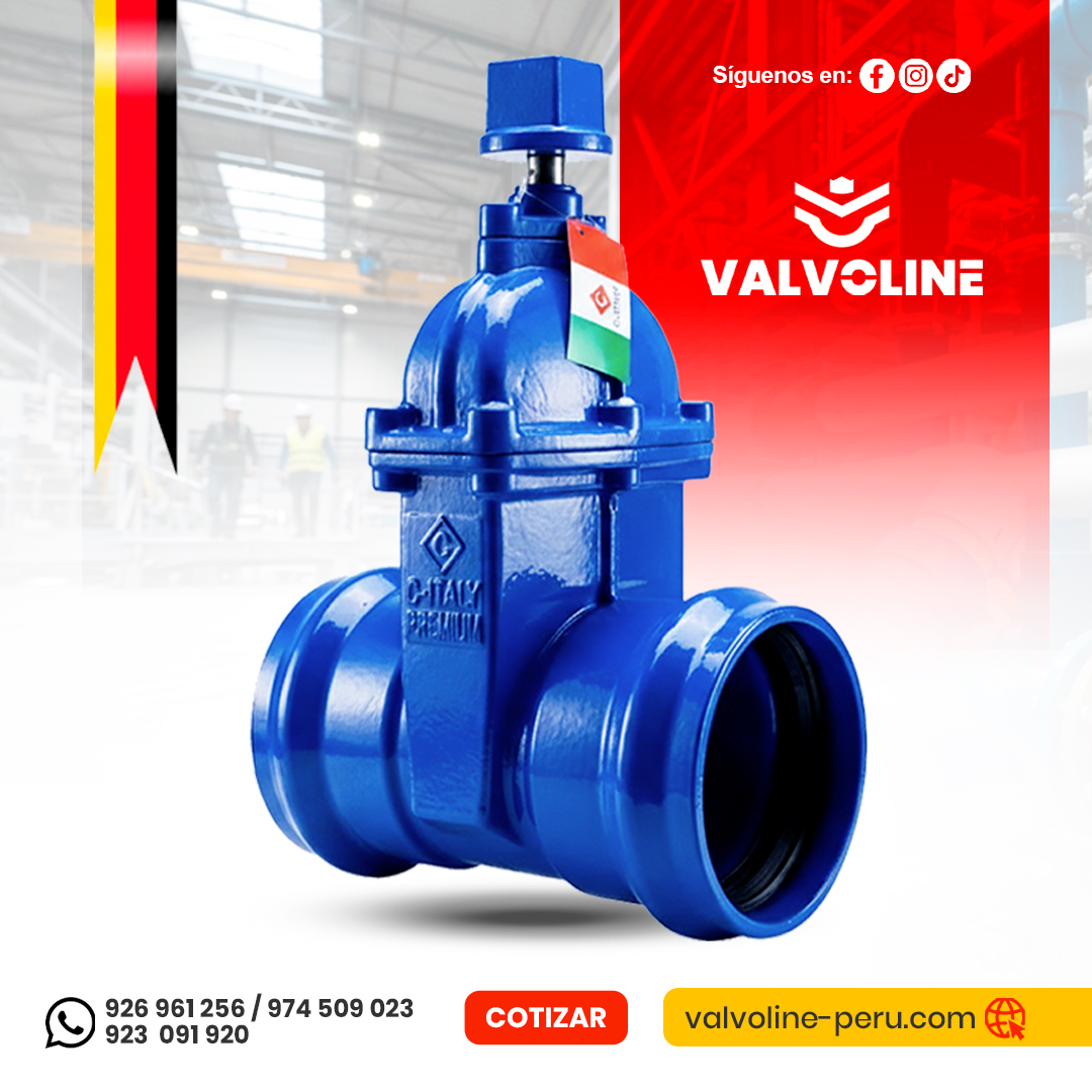 Válvula Compuerta Tipo Luflex Embone Premium de Hierro Dúctil C-ITALY